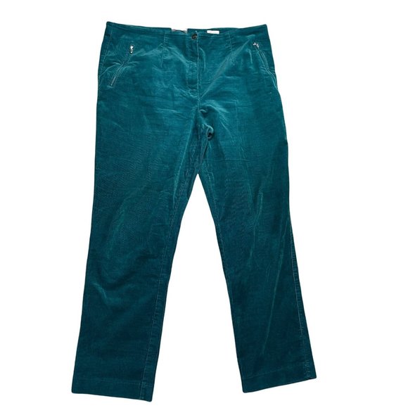 Vanilia Germany Green Corduroy Straight Leg Pants 48N  U.S 16 - Picture 1 of 4